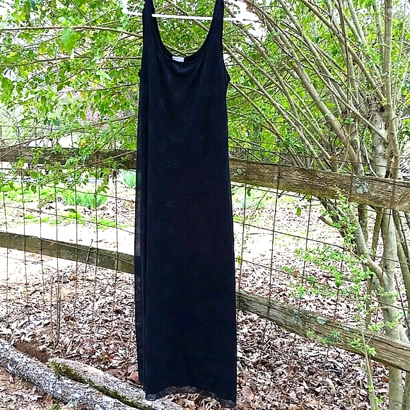 GLAMOROUS Black Simmery Evening Long Gown Sz 6 - Picture 1 of 6